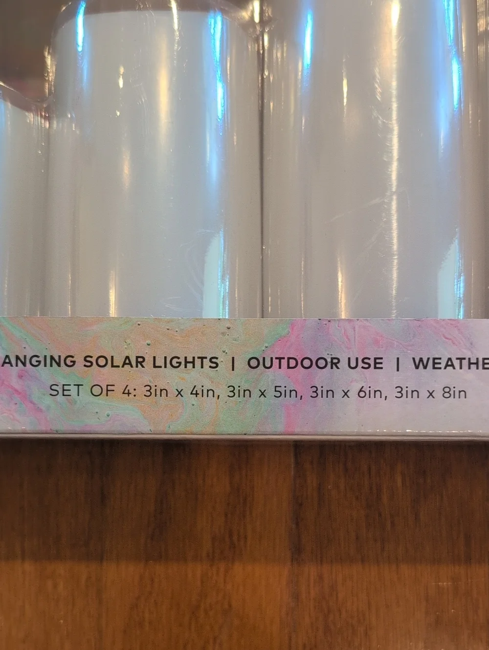 Outdoor Solar Flameless Candle Set - White - Unbranded